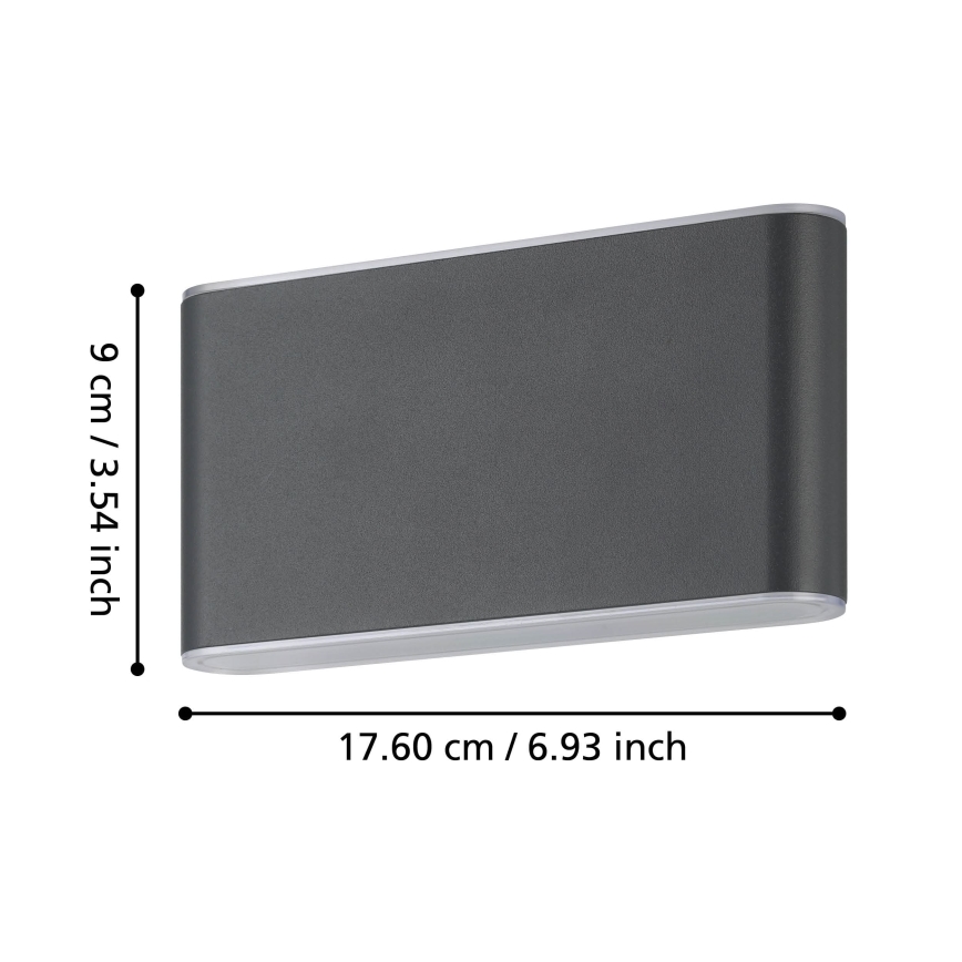 Eglo - Udendørs LED væglampe 2xLED/5,8W/230V IP65