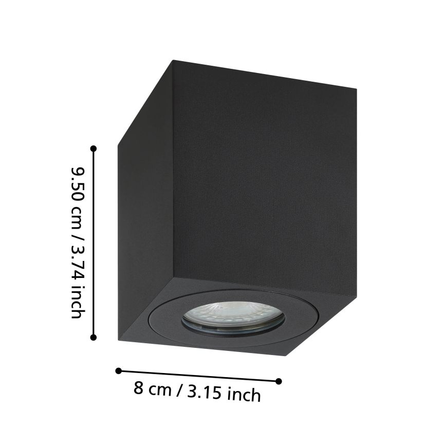 Eglo - Udendørs spotlampe 1xGU10/5W/230V 8x8cm IP44