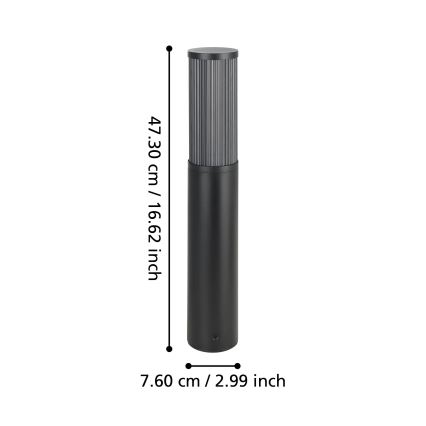 Eglo - Udendørslampe 1xE27/15W/230V 46,5 cm IP54