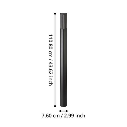 Eglo - Udendørslampe 1xE27/15W/230V 110 cm IP54