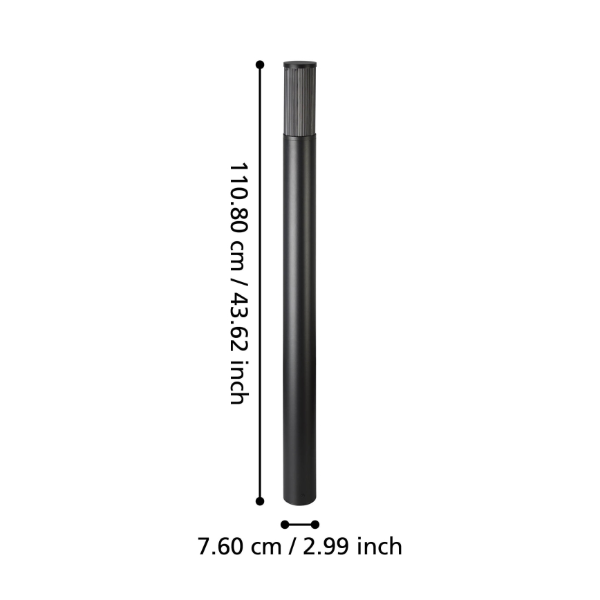 Eglo - Udendørslampe 1xE27/15W/230V 110 cm IP54