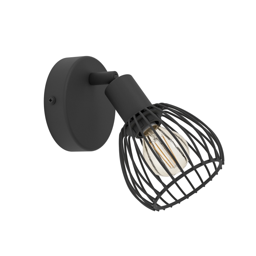 Eglo - Væglampe 1xE14/40W/230V sort