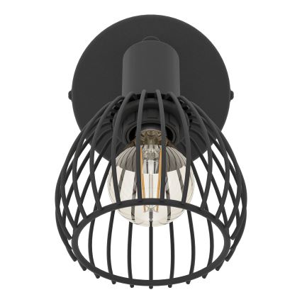 Eglo - Væglampe 1xE14/40W/230V sort