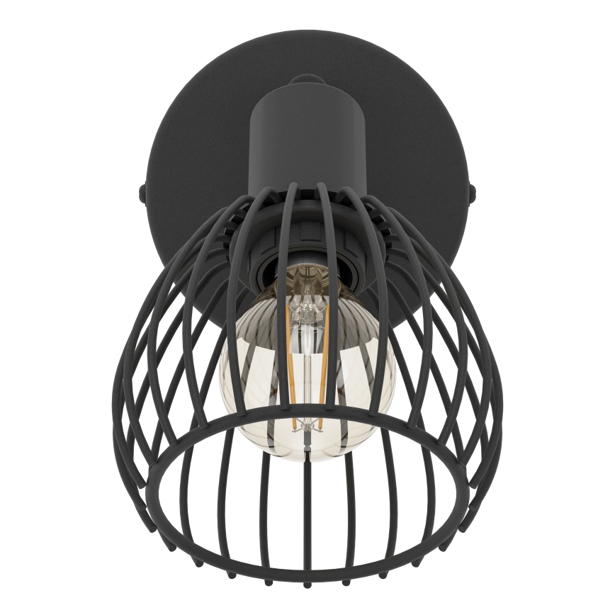 Eglo - Væglampe 1xE14/40W/230V sort