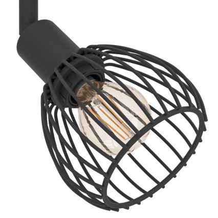 Eglo - Spotlampe 2xE14/40W/230V sort
