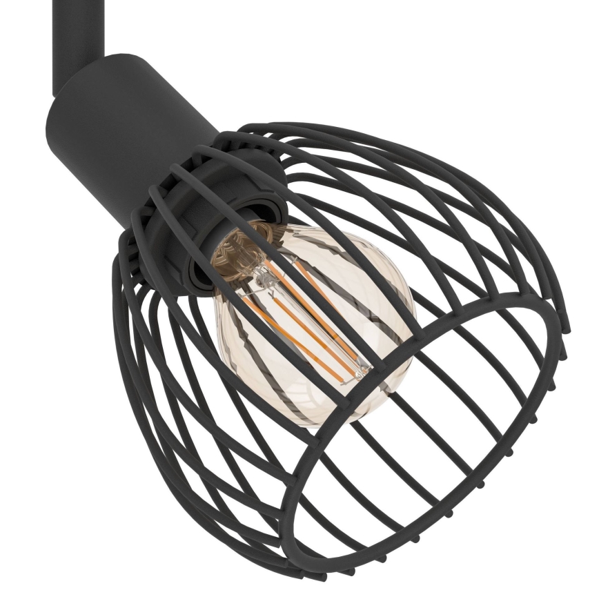 Eglo - Spotlampe 2xE14/40W/230V sort