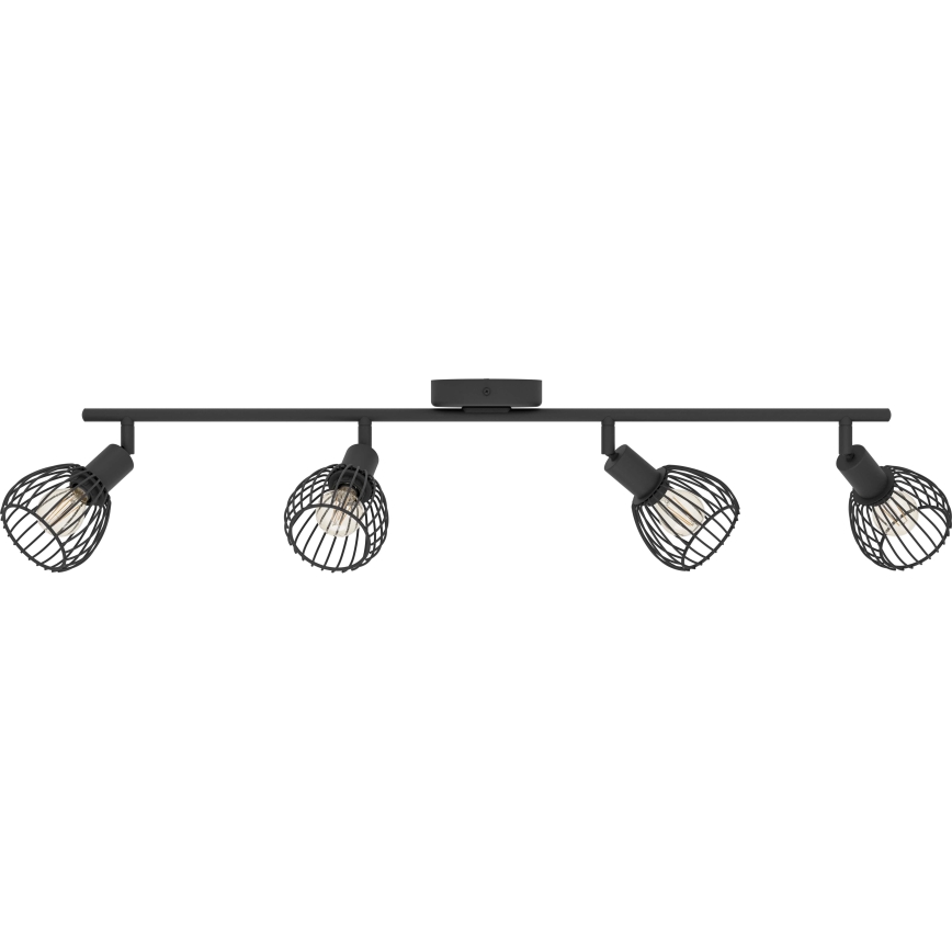 Eglo - Spotlampe 4xE14/40W/230V sort