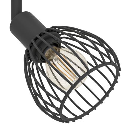 Eglo - Spotlampe 4xE14/40W/230V sort
