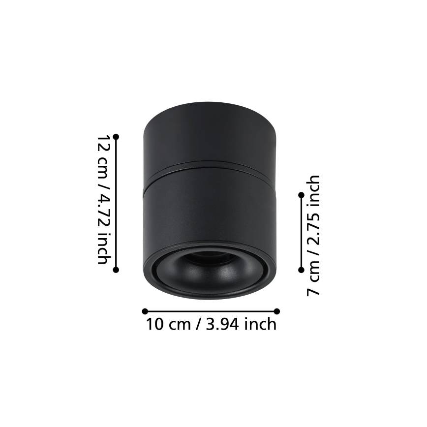 Eglo - LED spotlampe LED/8W/230V 3000K sort