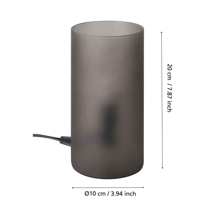Eglo - Bordlampe 1xE14/60W/230V sort