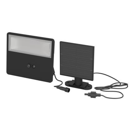 Eglo - LED solcelledrevet væglampe med sensor LED/8,7W/3,7V 3600 mAh IP44 sort