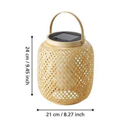 Eglo - Soldrevet LED bordlampe LED/3,3W/3,7V 1800 mAh IP44