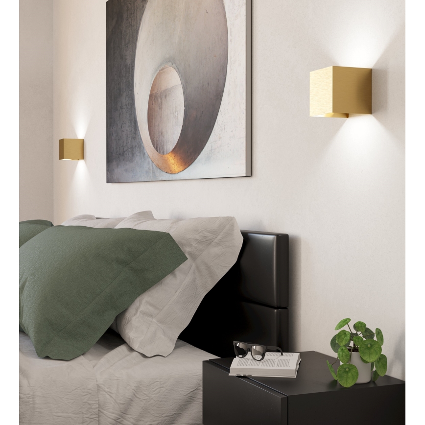 Eglo - LED væglampe 2xLED/1,5W/230V 3000K guldfarvet