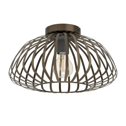 Eglo - Loftlampe 1xE27/40W/230V Ø 38,5 cm bronzefarvet