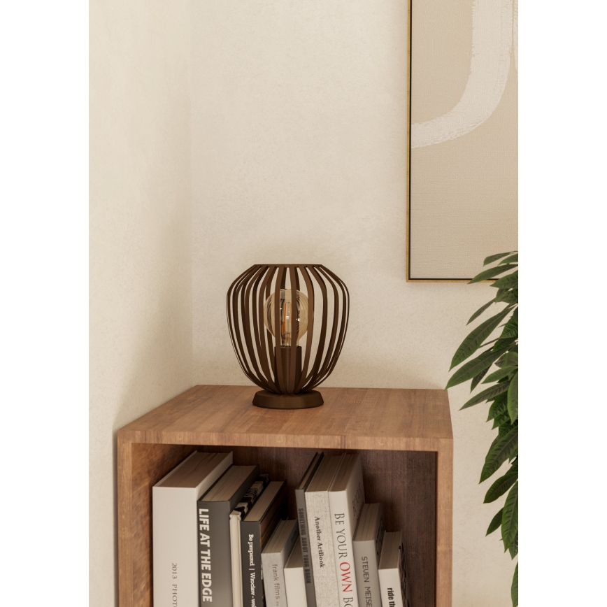 Eglo - Bordlampe 1xE27/40W/230V bronzefarvet