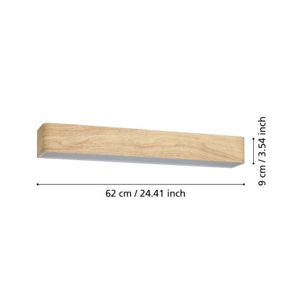 Eglo - LED væglampe til badeværelse LED/26,5W/230V 3000K IP44 beige