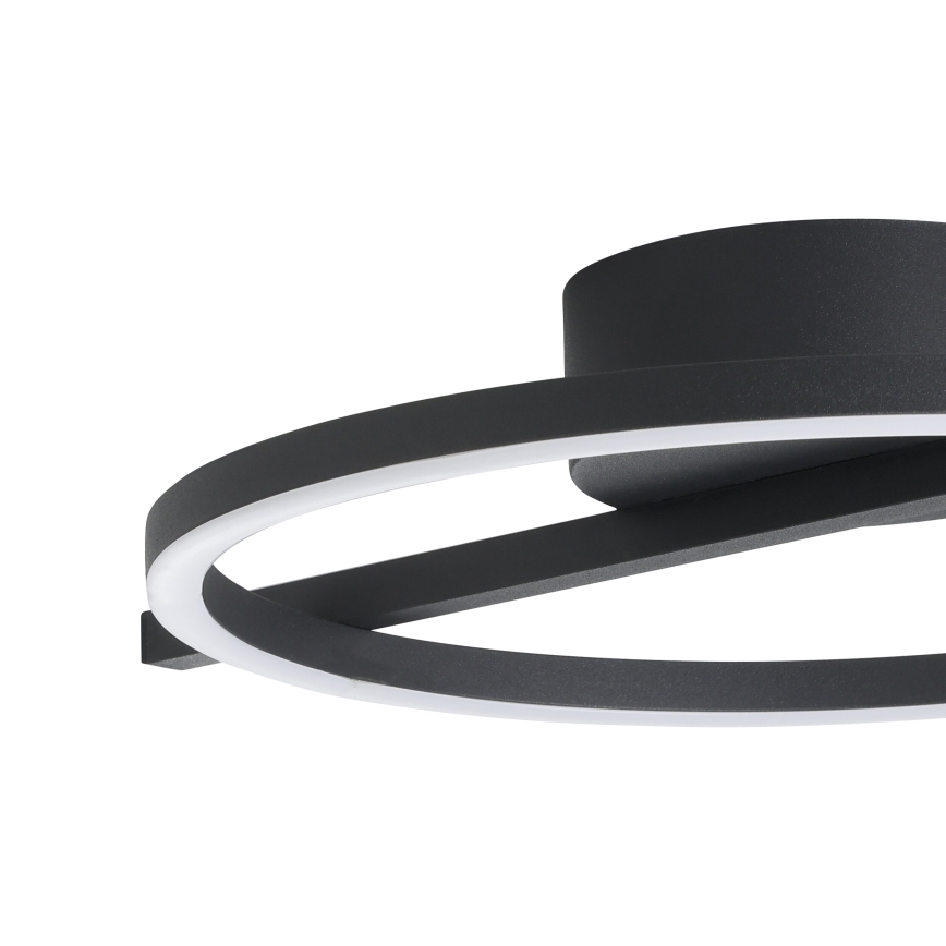 Eglo - LED loftlampe m. RGBW-farver dæmpbar LED/17W/230V 2700-6500K sort + fjernbetjening