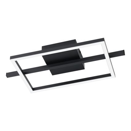 Eglo - LED loftlampe m. RGBW-farver dæmpbar LED/17W/230V 2700-6500K sort + fjernbetjening