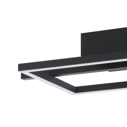 Eglo - LED loftlampe m. RGBW-farver dæmpbar LED/17W/230V 2700-6500K sort + fjernbetjening