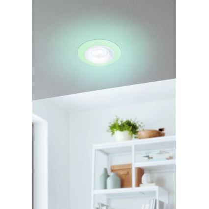 Eglo - 3x LED indbygningslampe til badeværelse m. RGBW-farver dæmpbar 3xLED/3,8W/230V 2700-6500K IP44 + fjernbetjening