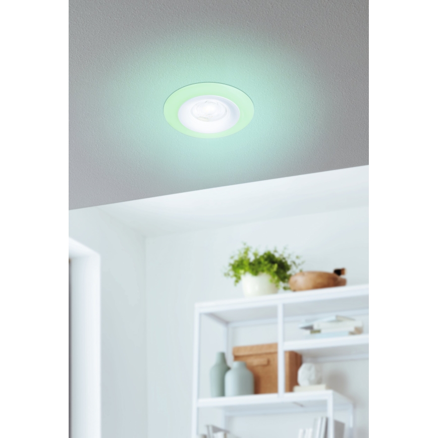 Eglo - 3x LED indbygningslampe til badeværelse m. RGBW-farver dæmpbar 3xLED/3,8W/230V 2700-6500K IP44 + fjernbetjening