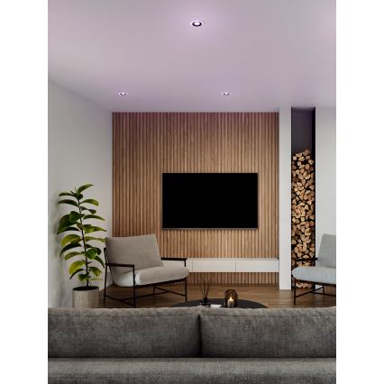 Eglo - 3x LED indbygningslampe til badeværelse m. RGBW-farver dæmpbar 3xLED/3,8W/230V 2700-6500K IP44 + fjernbetjening
