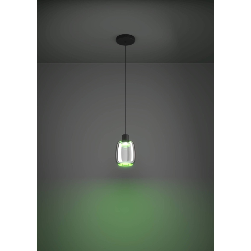Eglo - LED m. RGBW-farver Pendel dæmpbar LED/3,7W/230V 2700-6500K sort ZigBee