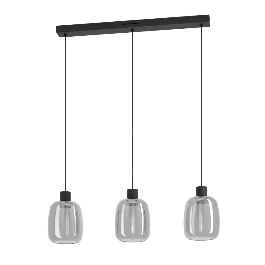 Eglo - LED m. RGBW-farver Pendel dæmpbar 3xLED/3,7W/230V 2700-6500K grå