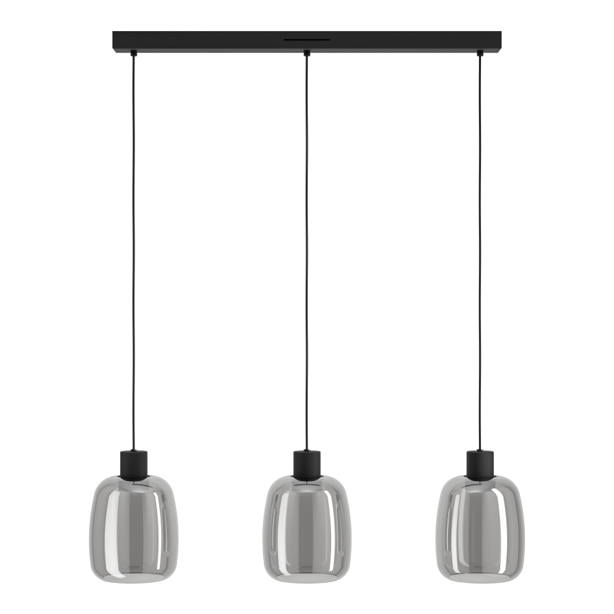Eglo - LED m. RGBW-farver Pendel dæmpbar 3xLED/3,7W/230V 2700-6500K grå
