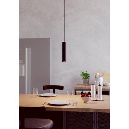 Eglo - LED pendel m. RGBW-farver dæmpbar LED/3,7W/230V 2700-6500K sort