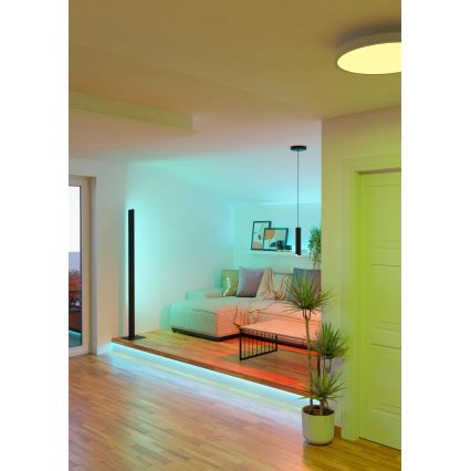 Eglo - LED pendel m. RGBW-farver dæmpbar LED/3,7W/230V 2700-6500K sort