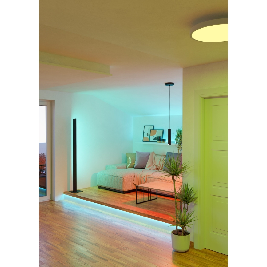 Eglo - LED pendel m. RGBW-farver dæmpbar LED/3,7W/230V 2700-6500K sort