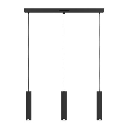 Eglo - LED pendel m. RGBW-farver dæmpbar 3xLED/3,7W/230V 2700-6500K sort