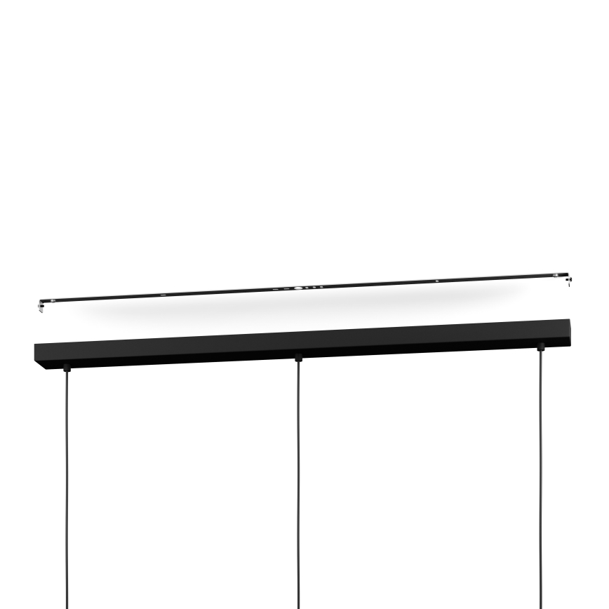 Eglo - LED pendel m. RGBW-farver dæmpbar 3xLED/3,7W/230V 2700-6500K sort