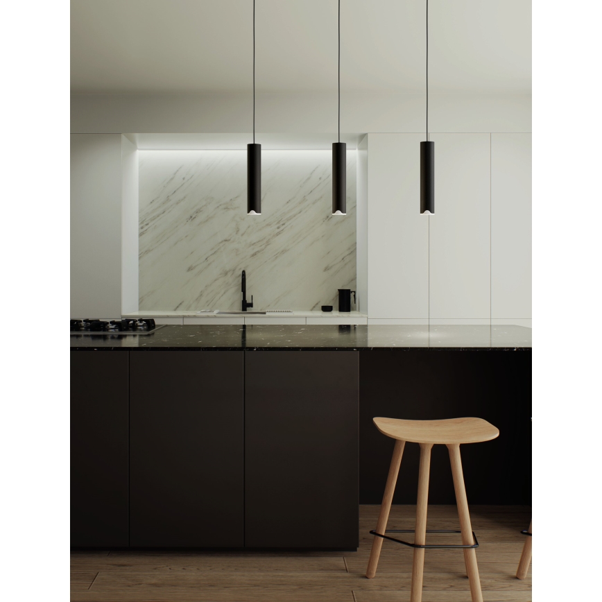 Eglo - LED pendel m. RGBW-farver dæmpbar 3xLED/3,7W/230V 2700-6500K sort