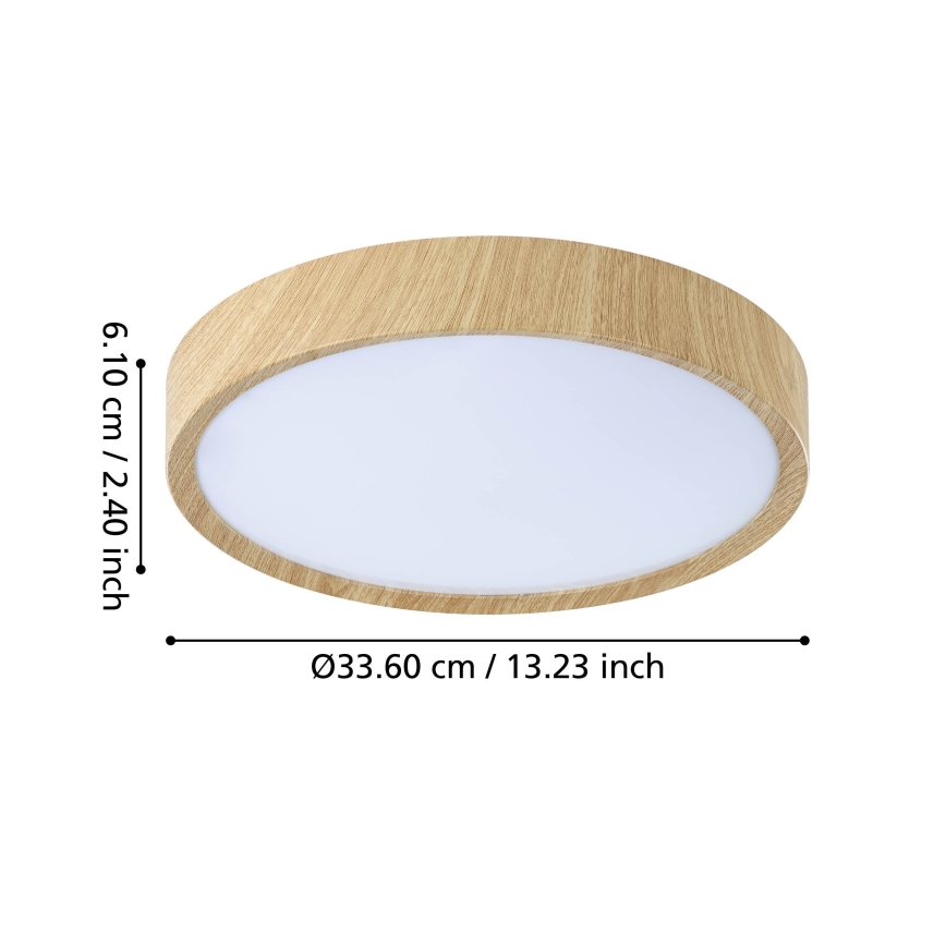 Eglo - LED loftlampe til badeværelse LED/14,6W/230V IP44 beige