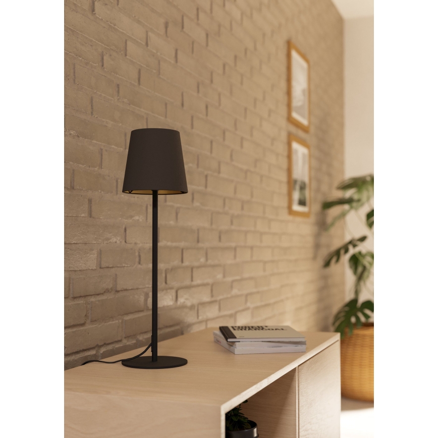 Eglo - Bordlampe 1xE14/40W/230V sort/brun