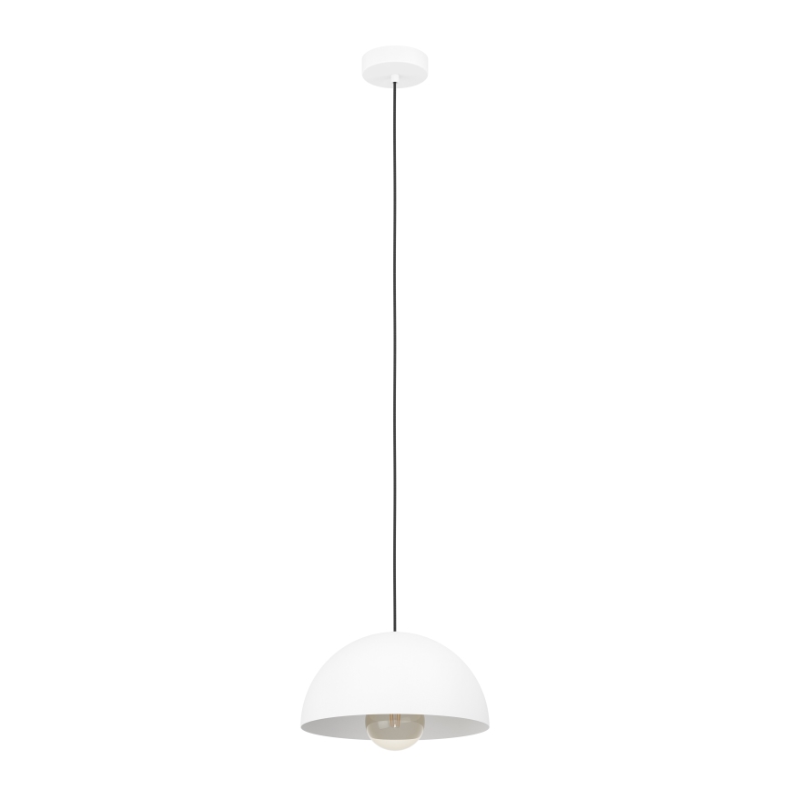 Eglo - Pendel 1xE27/40W/230V diameter 30 cm hvid