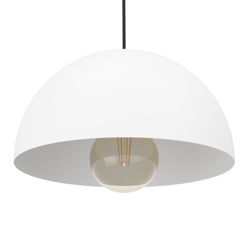 Eglo - Pendel 1xE27/40W/230V diameter 30 cm hvid