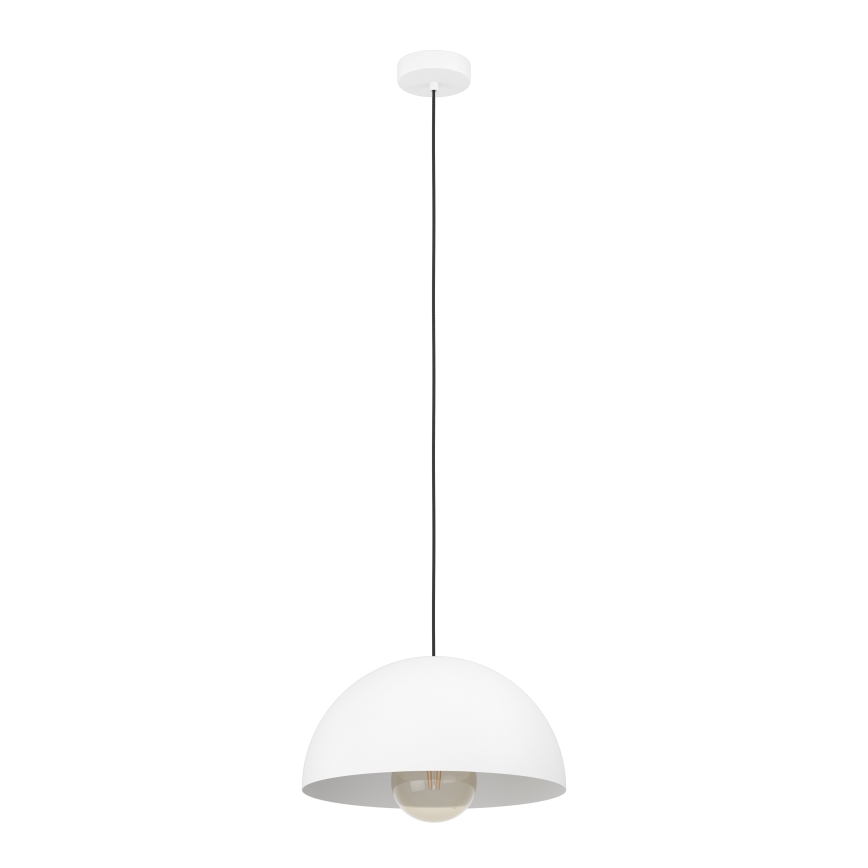 Eglo - Pendel 1xE27/40W/230V diameter 38 cm hvid