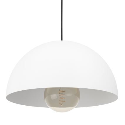 Eglo - Pendel 1xE27/40W/230V diameter 38 cm hvid