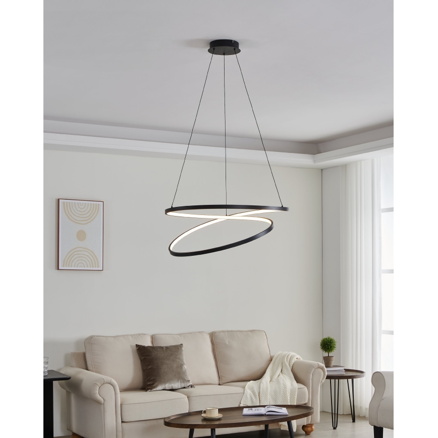 Eglo - LED pendel LED/42W/230V 3000K sort