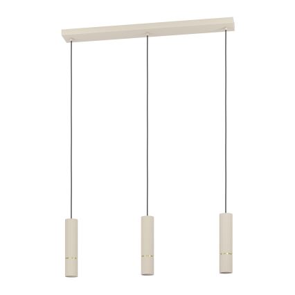 Eglo - LED pendel 3xGU10/5W/230V 3000K beige