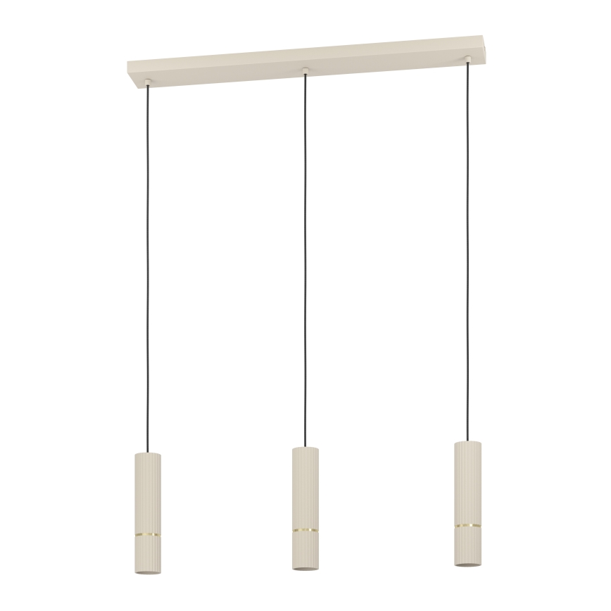 Eglo - LED pendel 3xGU10/5W/230V 3000K beige