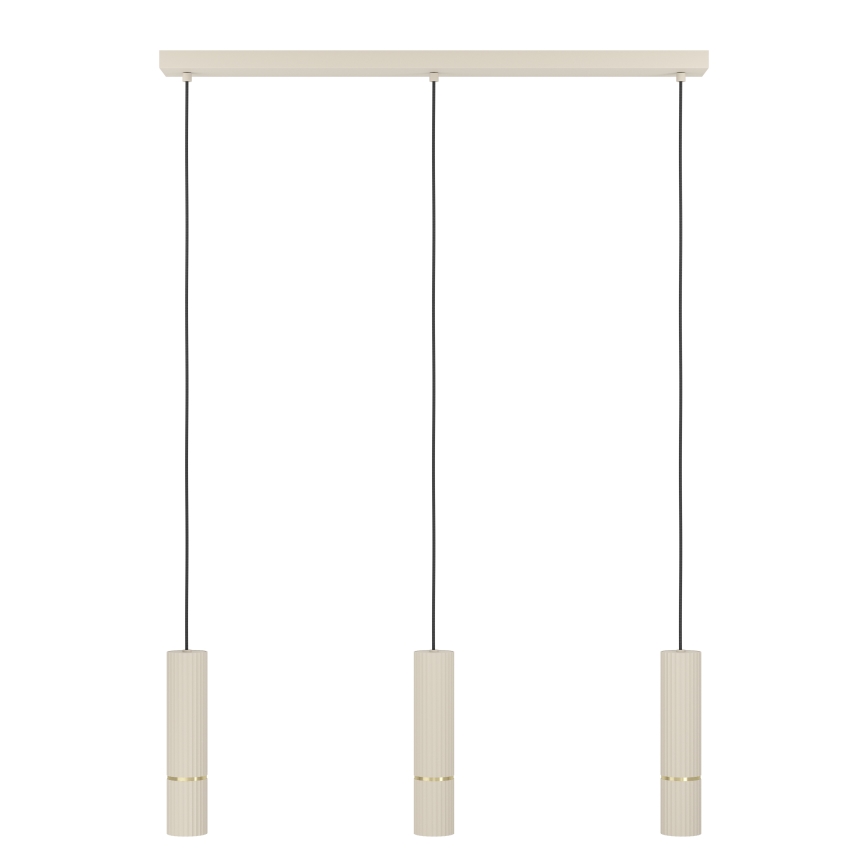 Eglo - LED pendel 3xGU10/5W/230V 3000K beige