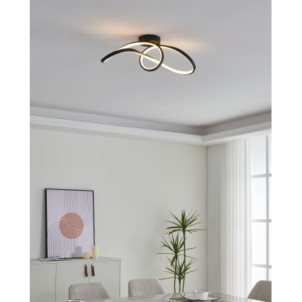 Eglo - LED loftlampe m. RGBW-farver dæmpbar LED/22W/230V 2700-6500K sort