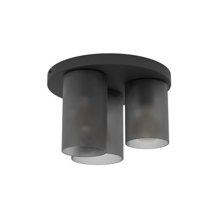 Eglo - Loftlampe 3xE27/40W/230V grå