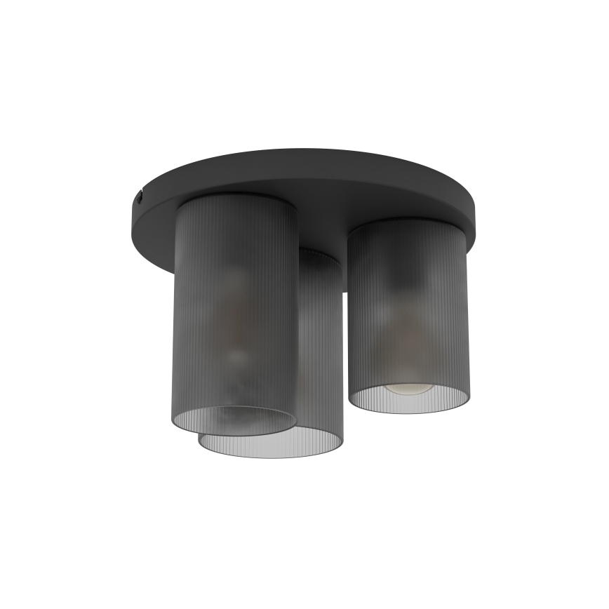 Eglo - Loftlampe 3xE27/40W/230V grå