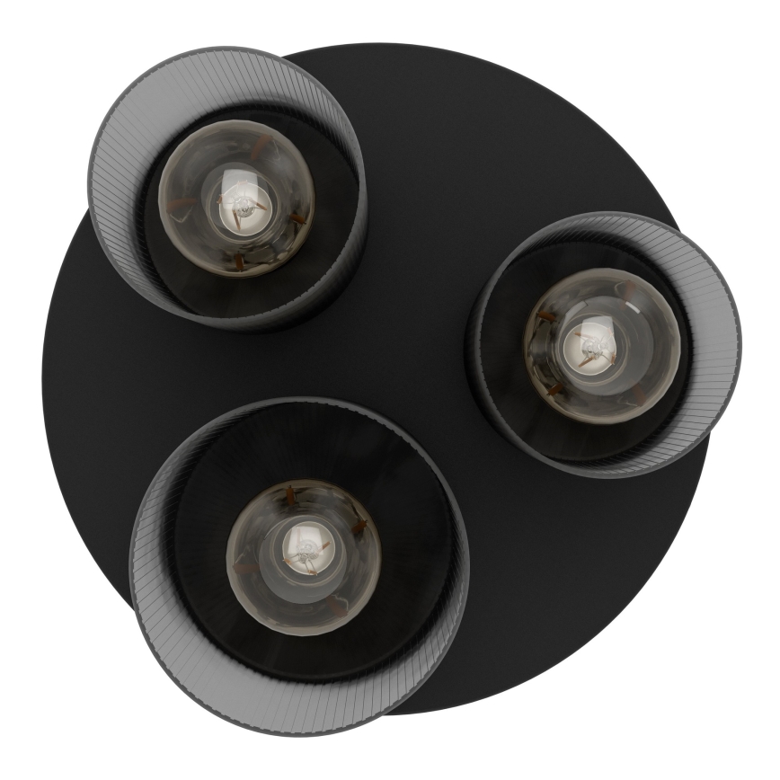 Eglo - Loftlampe 3xE27/40W/230V grå
