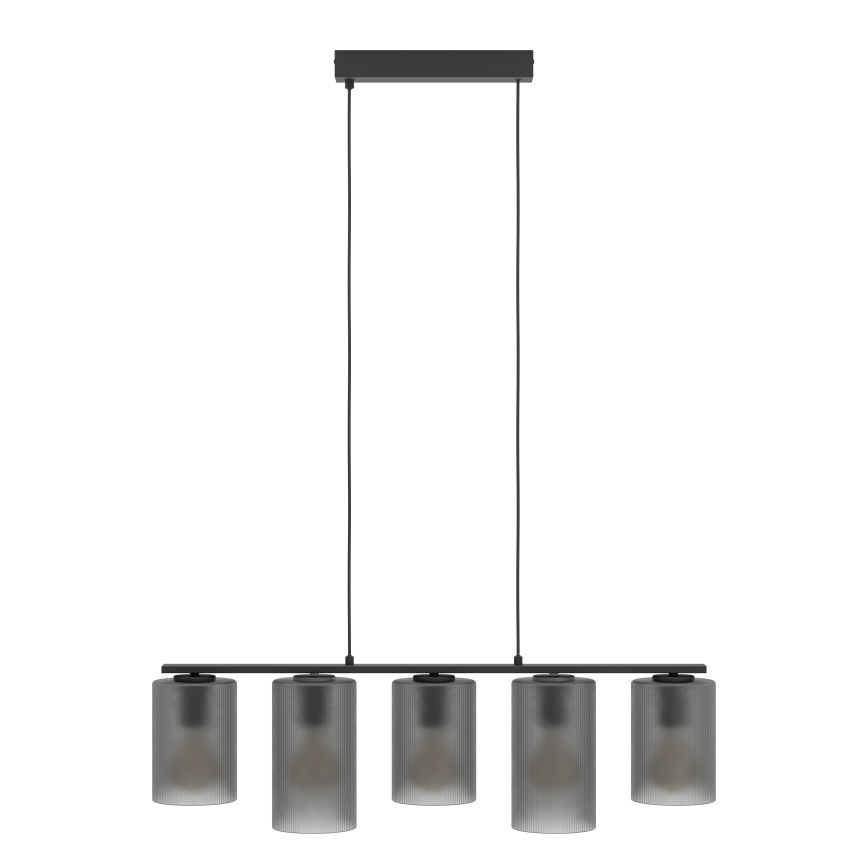 Eglo - Pendel COLOMERA 5xE27/40W/230V grå